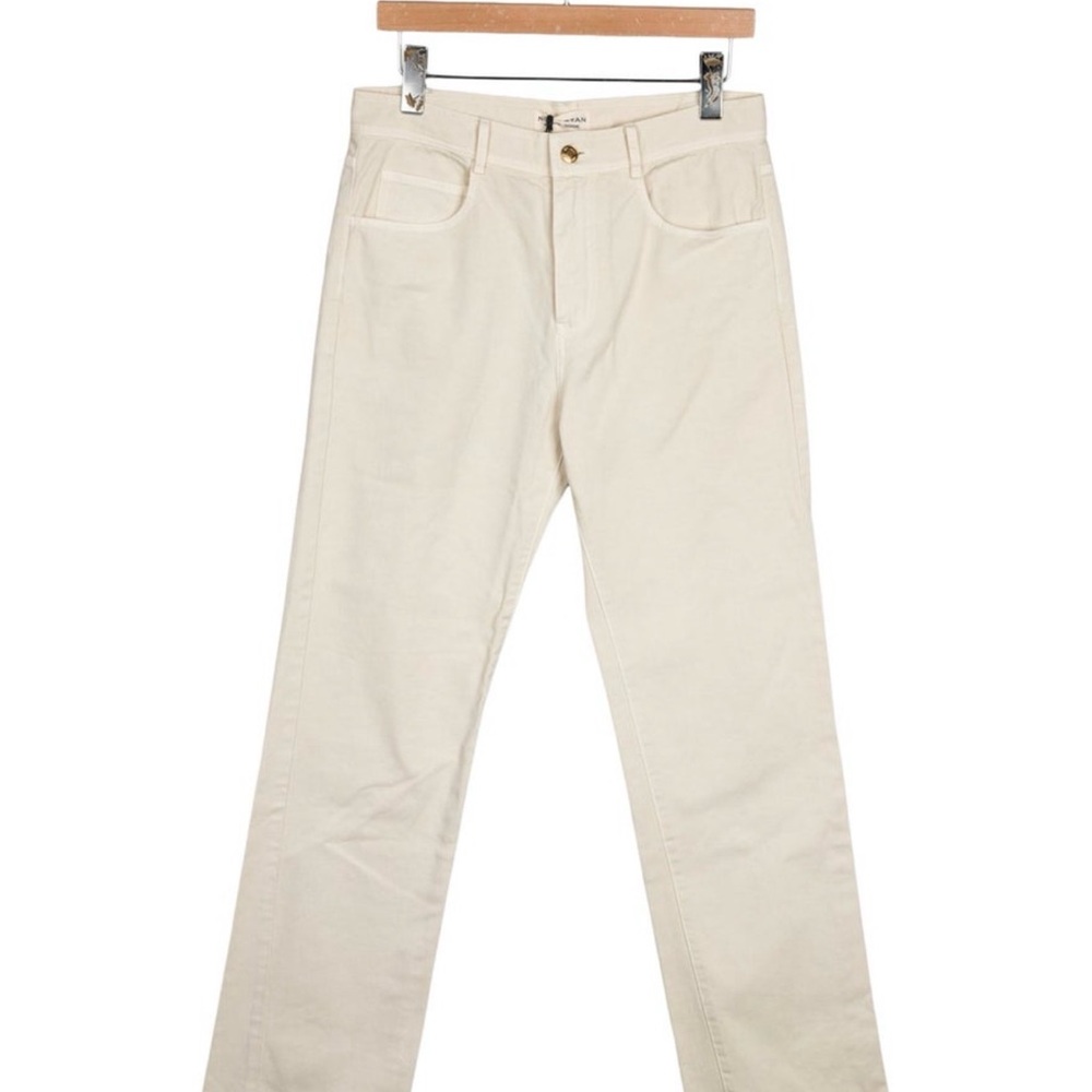 Nili Lotan Cream straight leg Jeans size 2